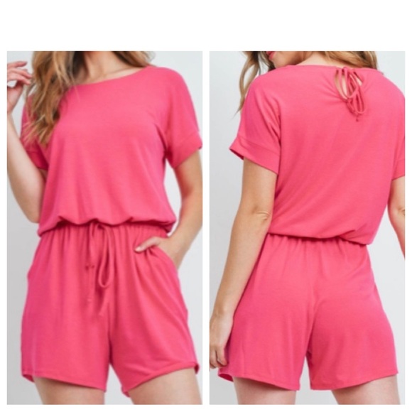 Pants - Bright Pink Romper